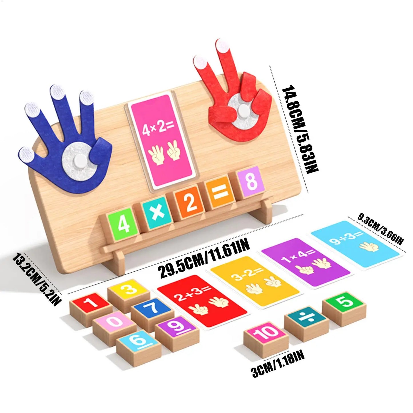 Math Learning Toys 3-6 Years Old Educational Arithmetic Preschool Math Manipulatives Counting Blocks For Preschoolers Students