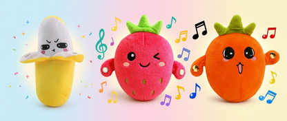 Interactive Sensory Fruit Piano Plush with Fun Sounds and Melodies with 6 Months Warranty!