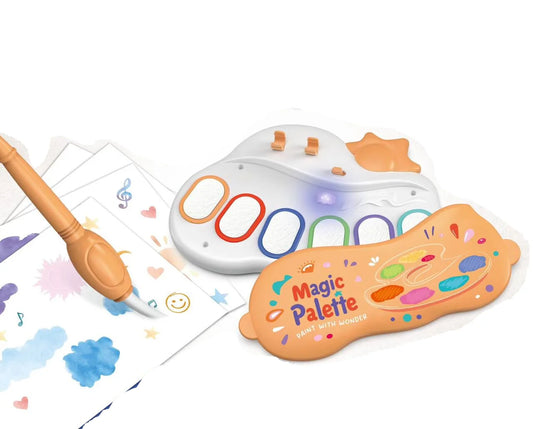 ITTL Magic Palette قلم مياه كهربائي ملون 6 ألوان متوهجة 3 تشكيلات ألعاب رسم فني للأطفال على الجدران