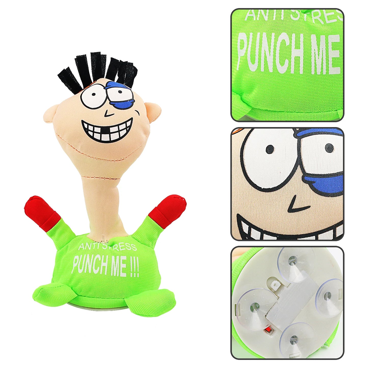 Stress Relief Toys, Desktop Punching Me Doll, Anti Stress Plush Screaming Doll, Comfortable Touching Me Decompress Toys