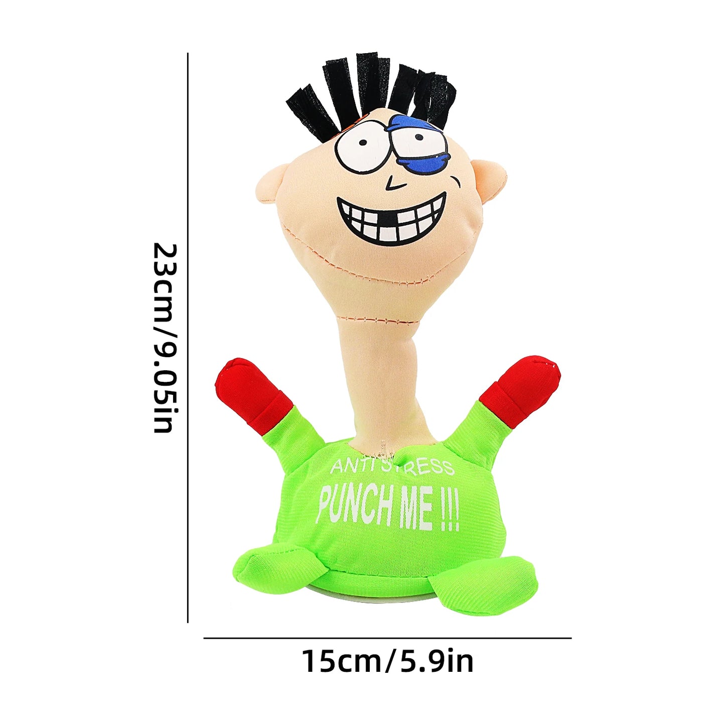 Stress Relief Toys, Desktop Punching Me Doll, Anti Stress Plush Screaming Doll, Comfortable Touching Me Decompress Toys