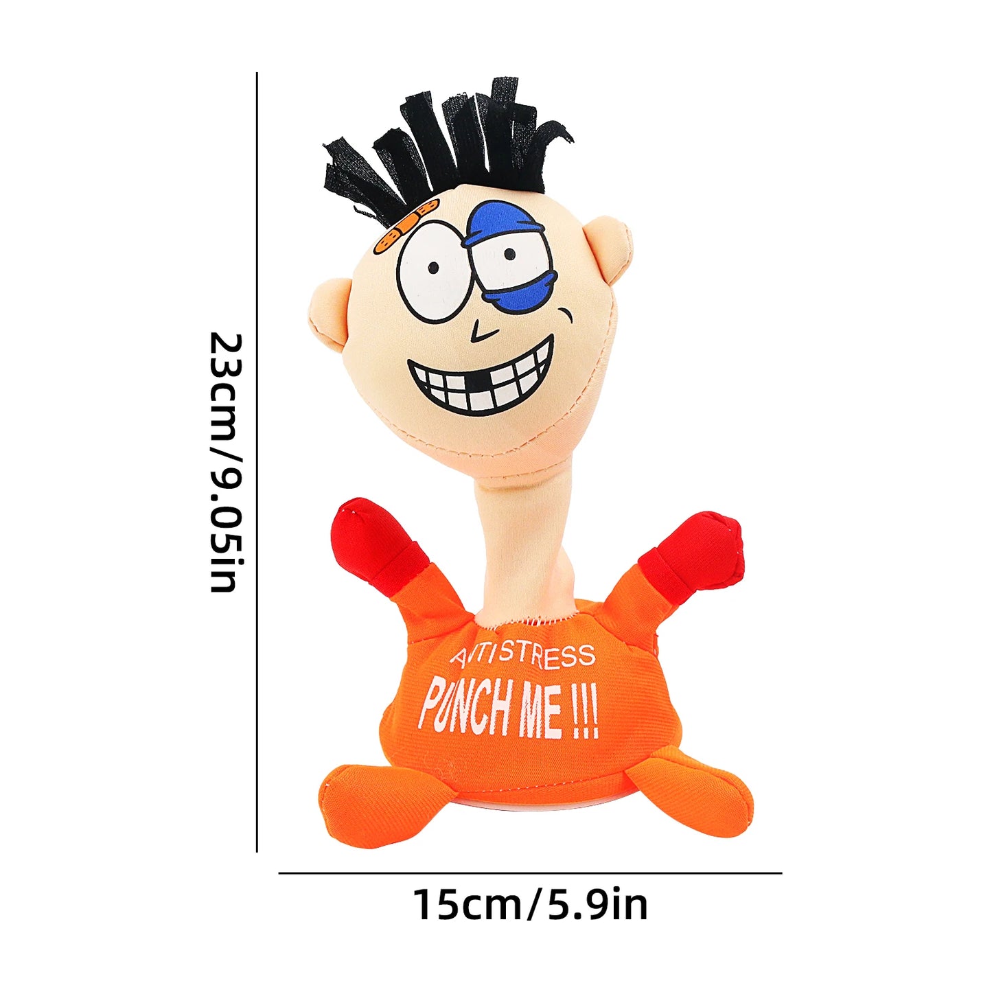 Stress Relief Toys, Desktop Punching Me Doll, Anti Stress Plush Screaming Doll, Comfortable Touching Me Decompress Toys
