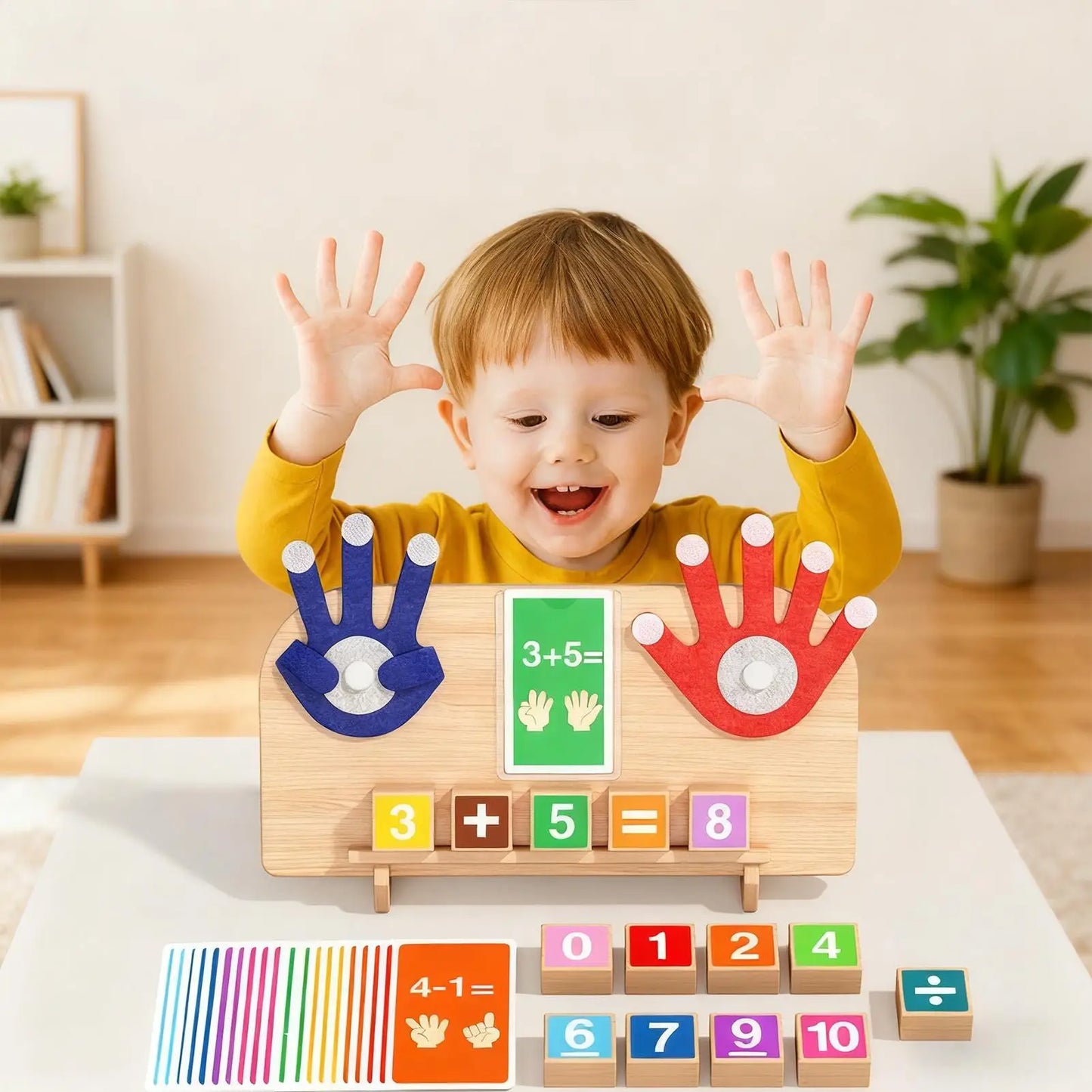 Math Learning Toys 3-6 Years Old Educational Arithmetic Preschool Math Manipulatives Counting Blocks For Preschoolers Students